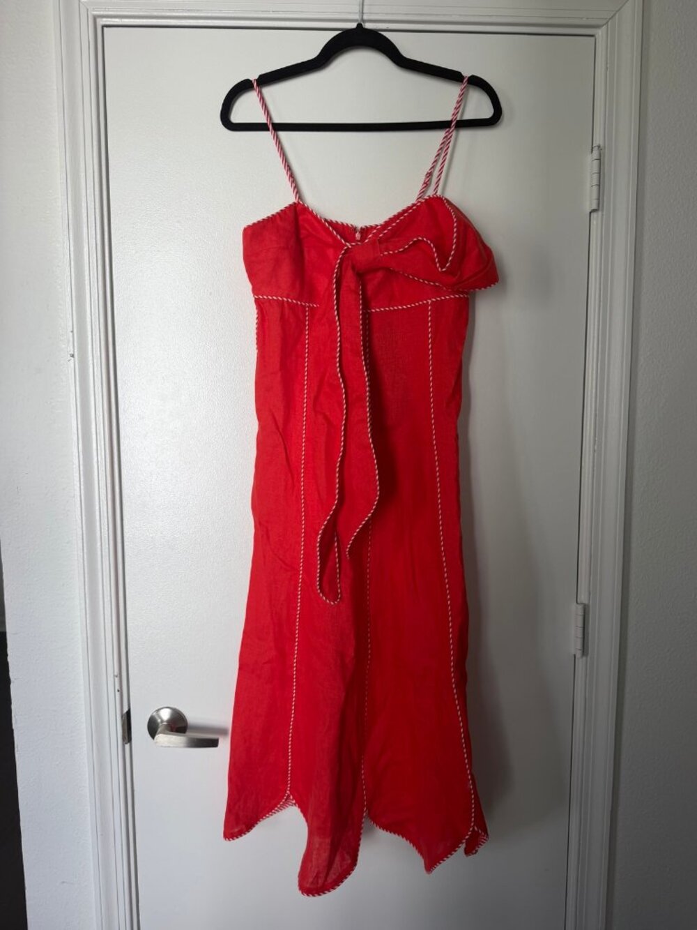 Farm Rio Red Sleeveless Maxi Dress — Dark Red, NWT, Size M